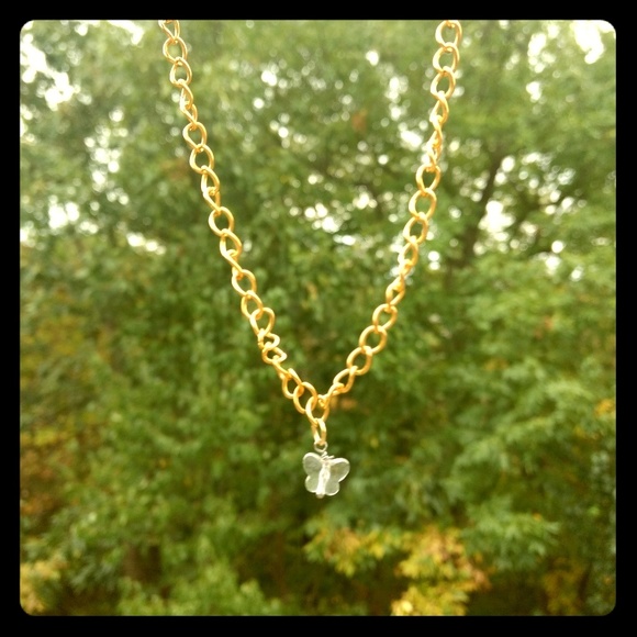 Jewelry - ✨🦋Clear Butterfly Necklace 🦋✨